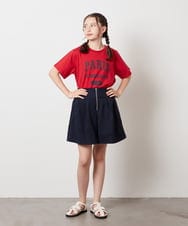 KJLHW21034 a.v.v KIDS(アー・ヴェ・ヴェ) [140-150]フロントジップショートパンツ ネイビー