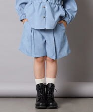 KJLJA31039 a.v.v KIDS(アー・ヴェ・ヴェ) 【セットアップ可能】[120-160]ブライトコールショーパン ライトブルー