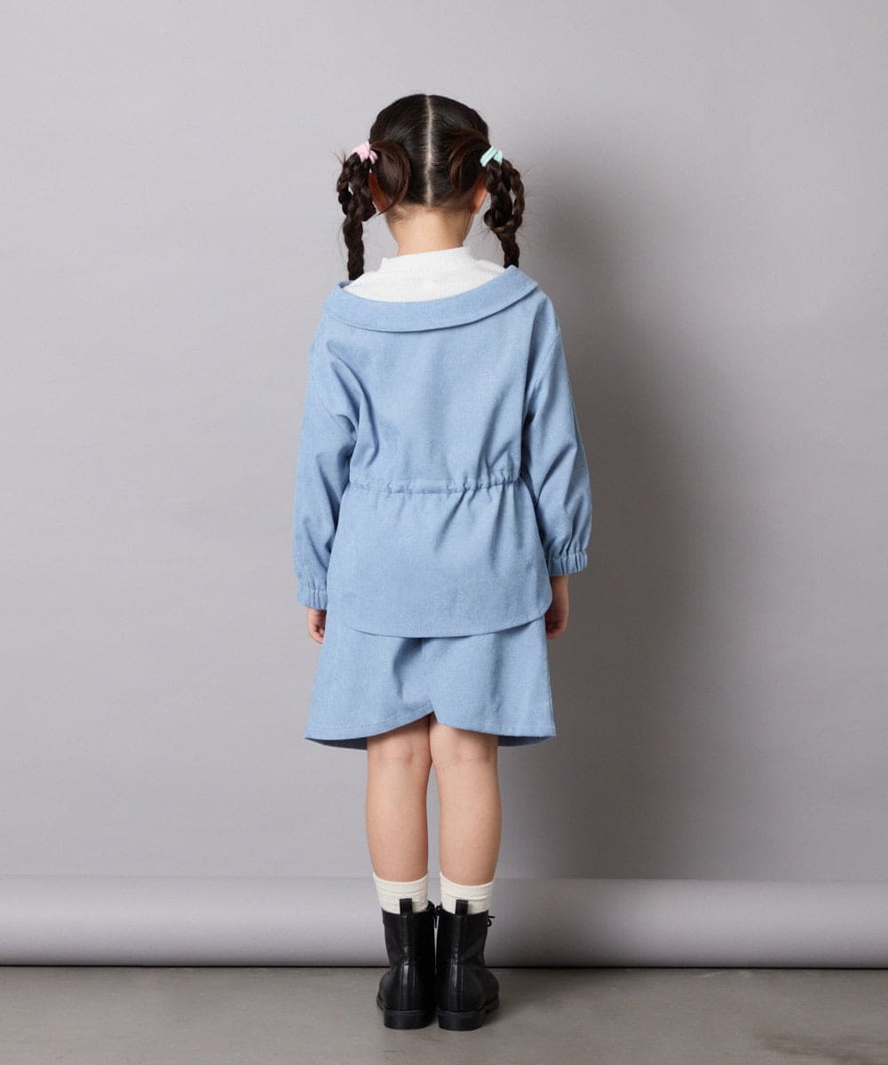KJLJA31039 a.v.v KIDS(アー・ヴェ・ヴェ) 【セットアップ可能】[120-160]ブライトコールショーパン ライトブルー
