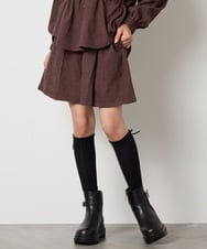 KJLJA31039 a.v.v KIDS(アー・ヴェ・ヴェ) 【セットアップ可能】[120-160]ブライトコールショーパン ブラウン