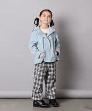 KJLJA34039 a.v.v KIDS(アー・ヴェ・ヴェ) [120-160]サス付きチェックワイドパンツ ホワイト