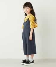 KJLJD03039 a.v.v KIDS(アー・ヴェ・ヴェ) [100-130]ダブルストラップサロペット[WEB限定サイズ] グリーン