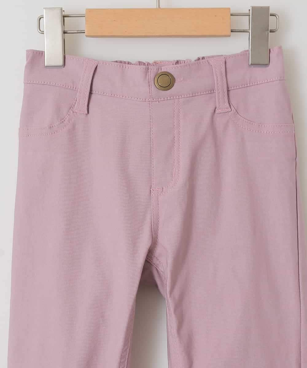 KJLJD08019 a.v.v KIDS(アー・ヴェ・ヴェ) [100-130]リボンポケットストレッチスキニーパンツ[WEB限定サイズ] ピンク