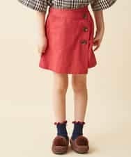 KJLJG62029 a.v.v KIDS(アー・ヴェ・ヴェ) [100-130]アシンメトリーラップパンツ[WEB限定サイズ] ピンク