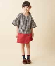 KJLJH62034 a.v.v KIDS(アー・ヴェ・ヴェ) [140-150]アシンメトリーラップパンツ ピンク