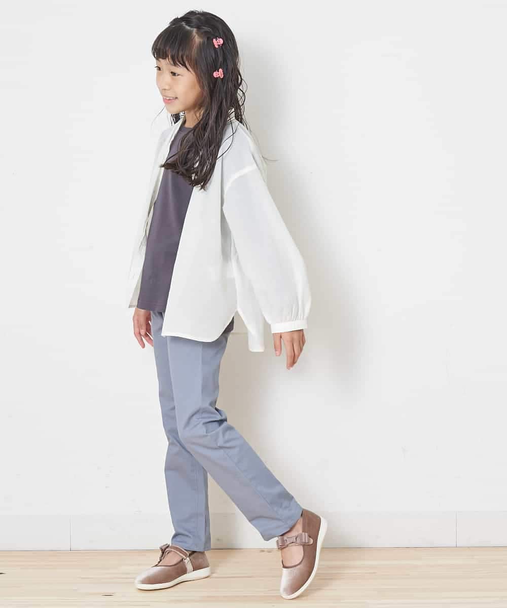 KJLJJ06024 a.v.v KIDS(アー・ヴェ・ヴェ) [100-130]ストレートパンツ[WEB限定サイズ] ライトブルー