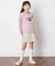 KJLJM29029 a.v.v KIDS(アー・ヴェ・ヴェ) [100-130]【イージーケア】レースアップスカパン ベージュ