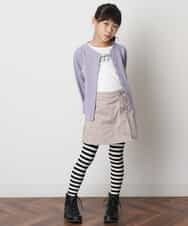 KJLJM29029 a.v.v KIDS(アー・ヴェ・ヴェ) [100-130]【イージーケア】レースアップスカパン ベージュ