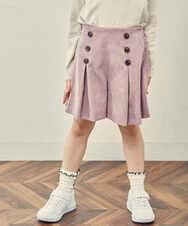 KJLJP33029 a.v.v KIDS(アー・ヴェ・ヴェ) [100-130]ブライトコールフロントボタンショートパンツ ピンク