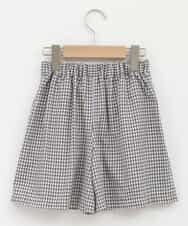 KJLJP34029 a.v.v KIDS(アー・ヴェ・ヴェ) [100-130]チェック柄ショートパンツ ライトブルー