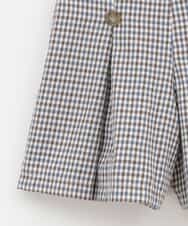 KJLJP34029 a.v.v KIDS(アー・ヴェ・ヴェ) [100-130]チェック柄ショートパンツ ライトブルー