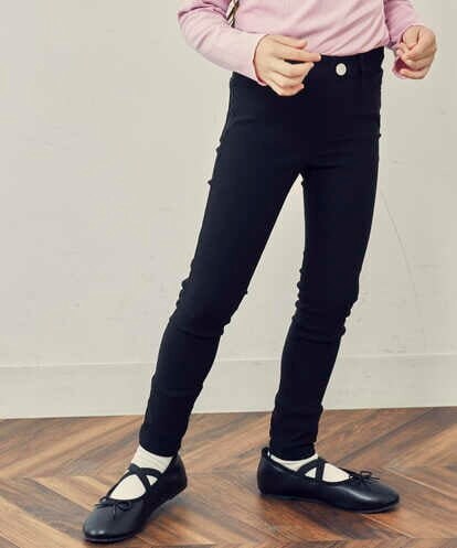 KJLJQ30024 a.v.v KIDS [140-150]スッキリストレッチスキニーパンツ