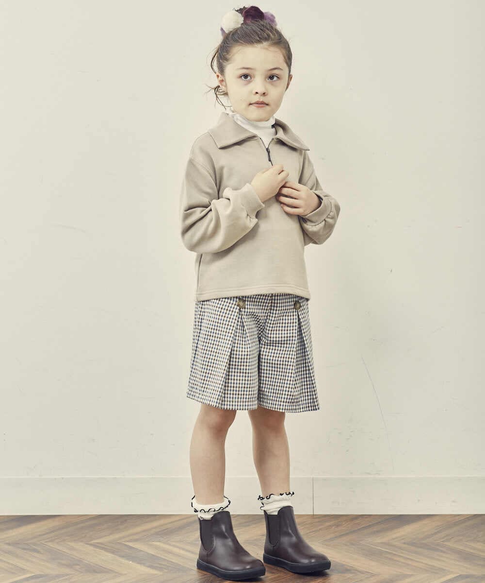 140-150]チェック柄ショートパンツ(ハーフ・ショート丈パンツ) | a.v.v