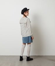 KJLJS33029 a.v.v KIDS(アー・ヴェ・ヴェ) [100-130]【セットアップ対応】ブライトコールタックキュロット ネイビー