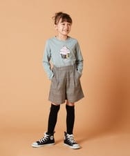 KJLJS34029 a.v.v KIDS(アー・ヴェ・ヴェ) [100-130]【セットアップ対応】タックショートパンツ ブルー