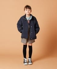 KJLJS34029 a.v.v KIDS(アー・ヴェ・ヴェ) [100-130]【セットアップ対応】タックショートパンツ ブルー