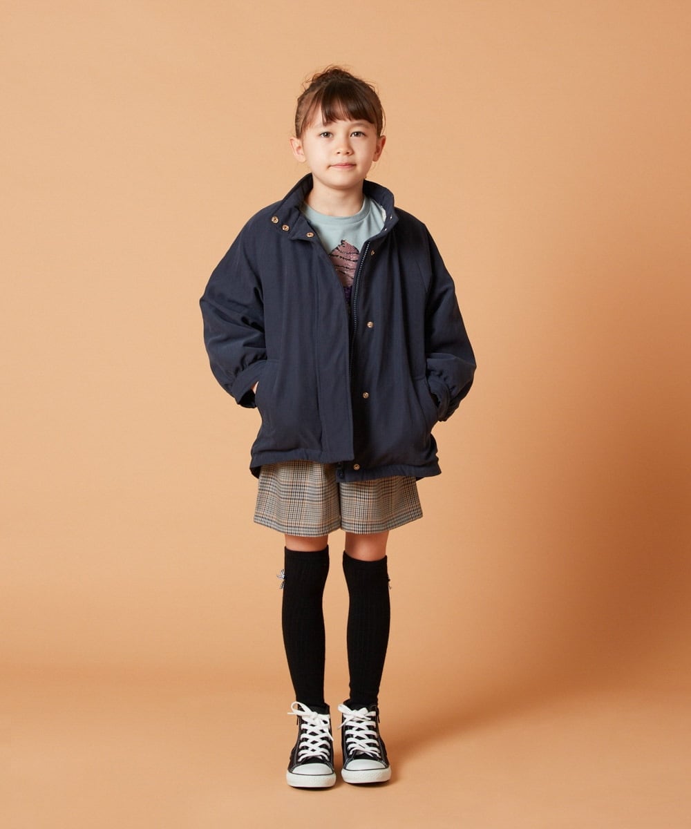 KJLJS34029 a.v.v KIDS(アー・ヴェ・ヴェ) [100-130]【セットアップ対応】タックショートパンツ ブルー