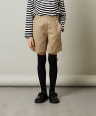 KJLJS35029 a.v.v KIDS(アー・ヴェ・ヴェ) [100-130]【セットアップ対応】フクレショートパンツ ベージュ