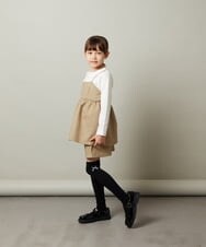 KJLJS35029 a.v.v KIDS(アー・ヴェ・ヴェ) [100-130]【セットアップ対応】フクレショートパンツ ベージュ
