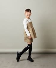 KJLJS35029 a.v.v KIDS(アー・ヴェ・ヴェ) [100-130]【セットアップ対応】フクレショートパンツ ベージュ
