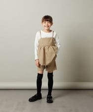 KJLJS35029 a.v.v KIDS(アー・ヴェ・ヴェ) [100-130]【セットアップ対応】フクレショートパンツ ベージュ