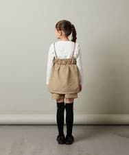 KJLJS35029 a.v.v KIDS(アー・ヴェ・ヴェ) [100-130]【セットアップ対応】フクレショートパンツ ベージュ