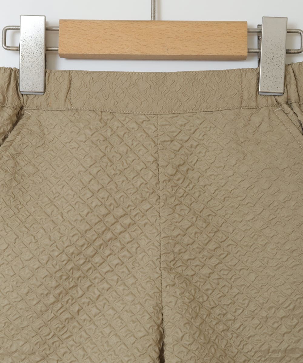 KJLJS35029 a.v.v KIDS(アー・ヴェ・ヴェ) [100-130]【セットアップ対応】フクレショートパンツ ベージュ