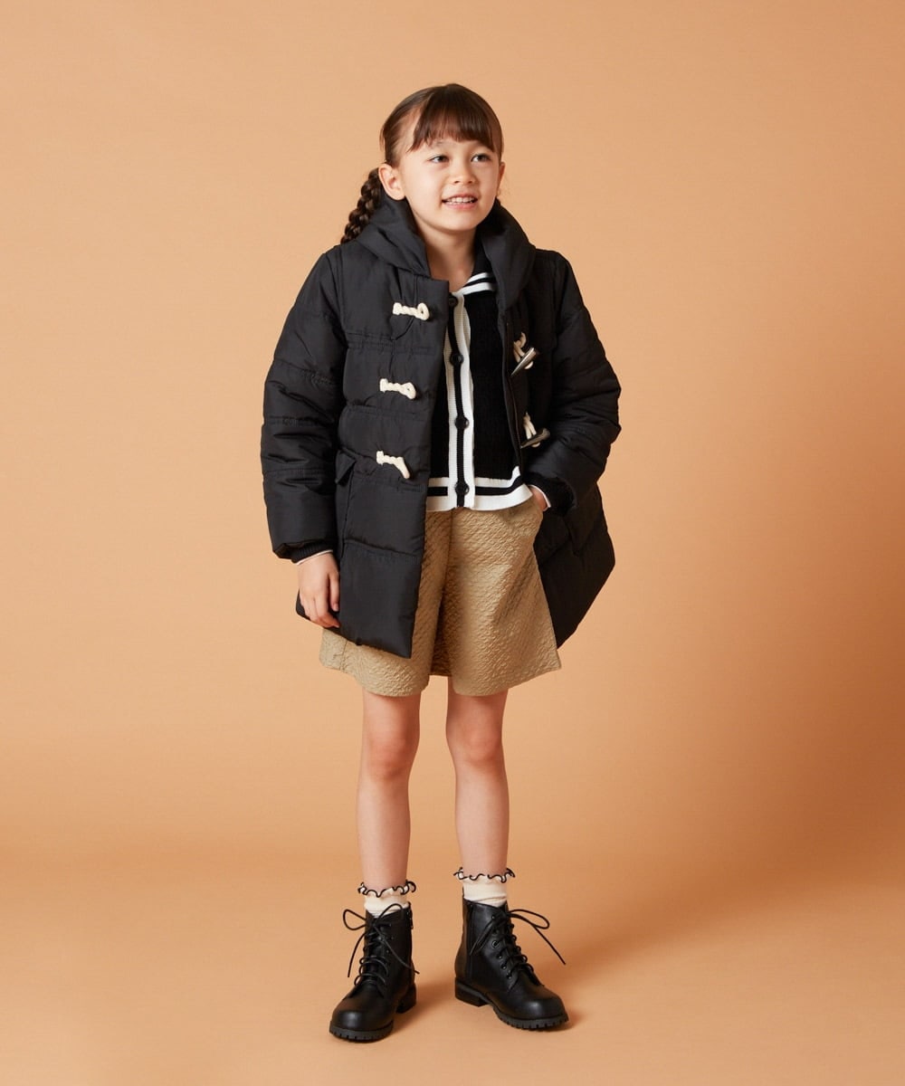 KJLJS35029 a.v.v KIDS(アー・ヴェ・ヴェ) [100-130]【セットアップ対応】フクレショートパンツ ベージュ