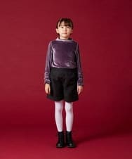 KJLJS35029 a.v.v KIDS(アー・ヴェ・ヴェ) [100-130]【セットアップ対応】フクレショートパンツ ベージュ