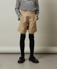 KJLJS35029 a.v.v KIDS(アー・ヴェ・ヴェ) [100-130]【セットアップ対応】フクレショートパンツ ベージュ