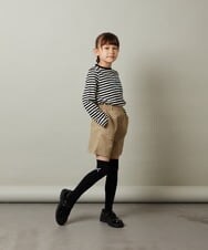 KJLJS35029 a.v.v KIDS(アー・ヴェ・ヴェ) [100-130]【セットアップ対応】フクレショートパンツ ベージュ