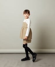 KJLJS35029 a.v.v KIDS(アー・ヴェ・ヴェ) [100-130]【セットアップ対応】フクレショートパンツ ベージュ