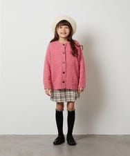 KJLJS36029 a.v.v KIDS(アー・ヴェ・ヴェ) [100-130]サスペンダー付きラップキュロット ベージュ