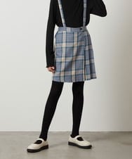KJLJS36029 a.v.v KIDS(アー・ヴェ・ヴェ) [100-130]サスペンダー付きラップキュロット ベージュ