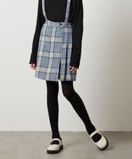 KJLJS36029 a.v.v KIDS(アー・ヴェ・ヴェ) [100-130]サスペンダー付きラップキュロット ベージュ