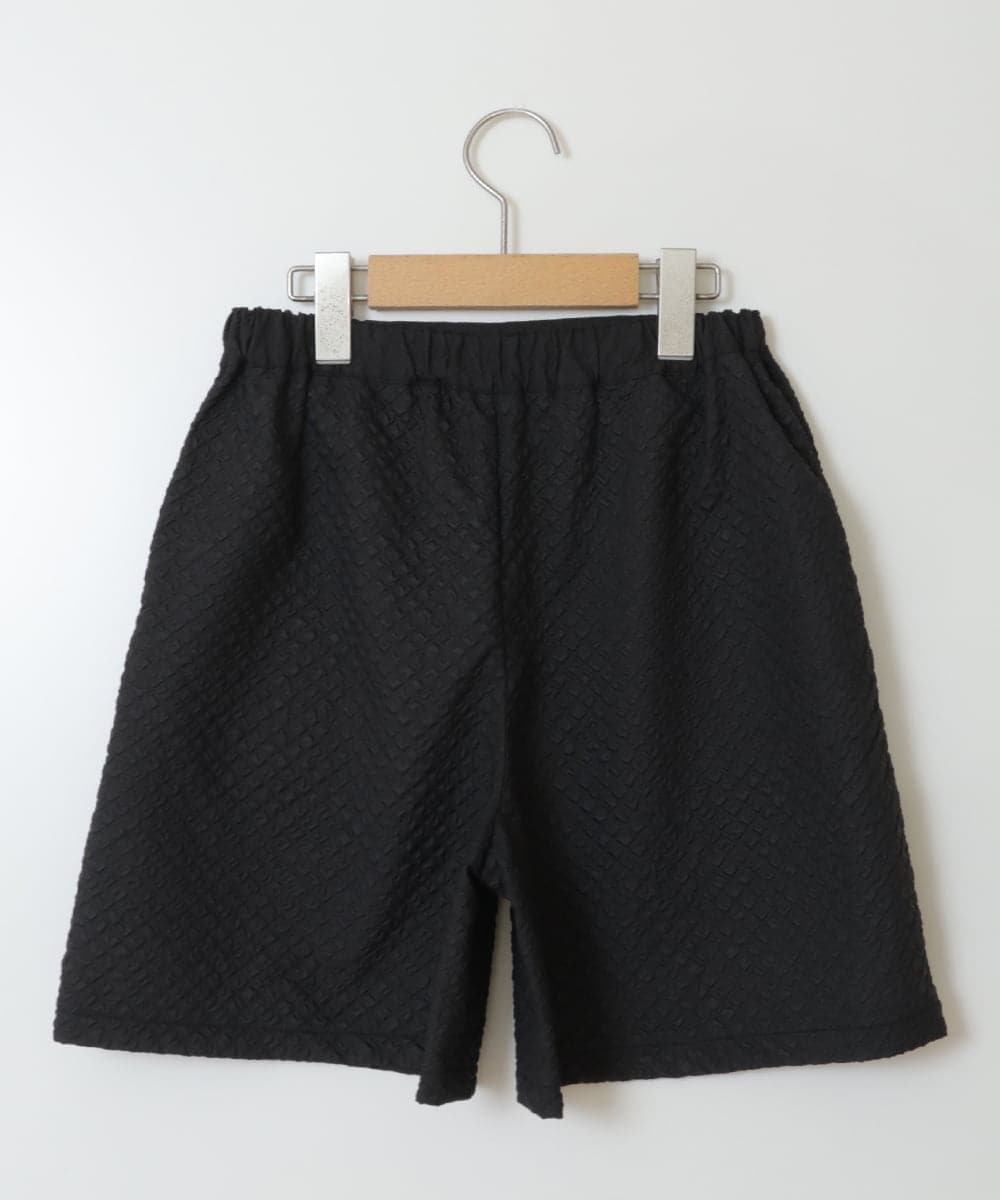 KJLJT35034 a.v.v KIDS(アー・ヴェ・ヴェ) [140-150]【セットアップ対応】フクレショートパンツ ブラック