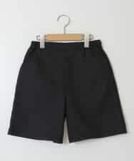 KJLJT35034 a.v.v KIDS(アー・ヴェ・ヴェ) [140-150]【セットアップ対応】フクレショートパンツ ブラック