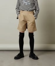 KJLJU35039 a.v.v KIDS(アー・ヴェ・ヴェ) [160]【セットアップ対応】フクレショートパンツ ベージュ