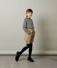 KJLJU35039 a.v.v KIDS(アー・ヴェ・ヴェ) [160]【セットアップ対応】フクレショートパンツ ベージュ