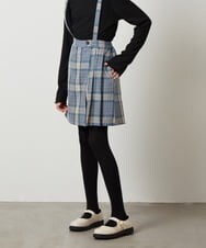 KJLJU36039 a.v.v KIDS(アー・ヴェ・ヴェ) [160]サスペンダー付きラップキュロット ライトブルー