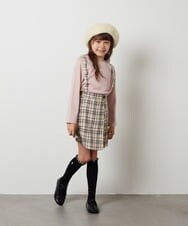 KJLJU36039 a.v.v KIDS(アー・ヴェ・ヴェ) [160]サスペンダー付きラップキュロット ライトブルー