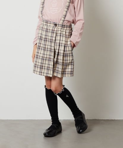 KJLJU36039 a.v.v KIDS [160]サスペンダー付きラップキュロット