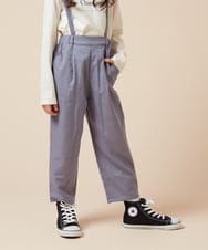 KJLJV33039 a.v.v KIDS(アー・ヴェ・ヴェ) [120-160サスペンダー付きテーパードパンツ ライトブルー