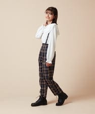 KJLJV33039 a.v.v KIDS(アー・ヴェ・ヴェ) [120-160サスペンダー付きテーパードパンツ ライトブルー