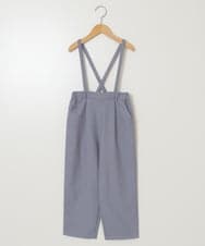 KJLJV33039 a.v.v KIDS(アー・ヴェ・ヴェ) [120-160サスペンダー付きテーパードパンツ ライトブルー