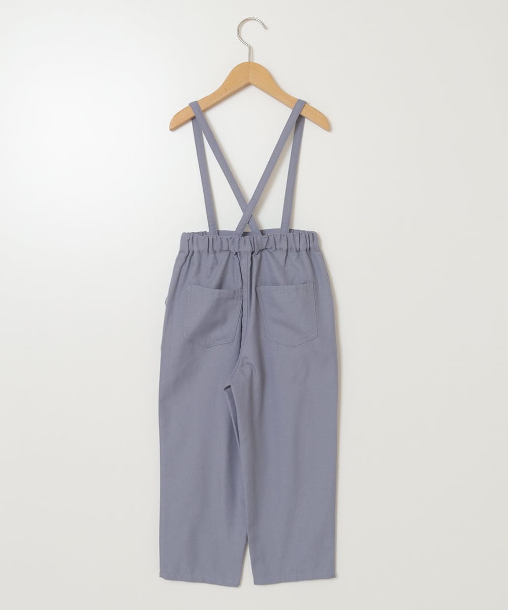 KJLJV33039 a.v.v KIDS(アー・ヴェ・ヴェ) [120-160サスペンダー付きテーパードパンツ ライトブルー