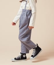 KJLJV33039 a.v.v KIDS(アー・ヴェ・ヴェ) [120-160サスペンダー付きテーパードパンツ ライトブルー