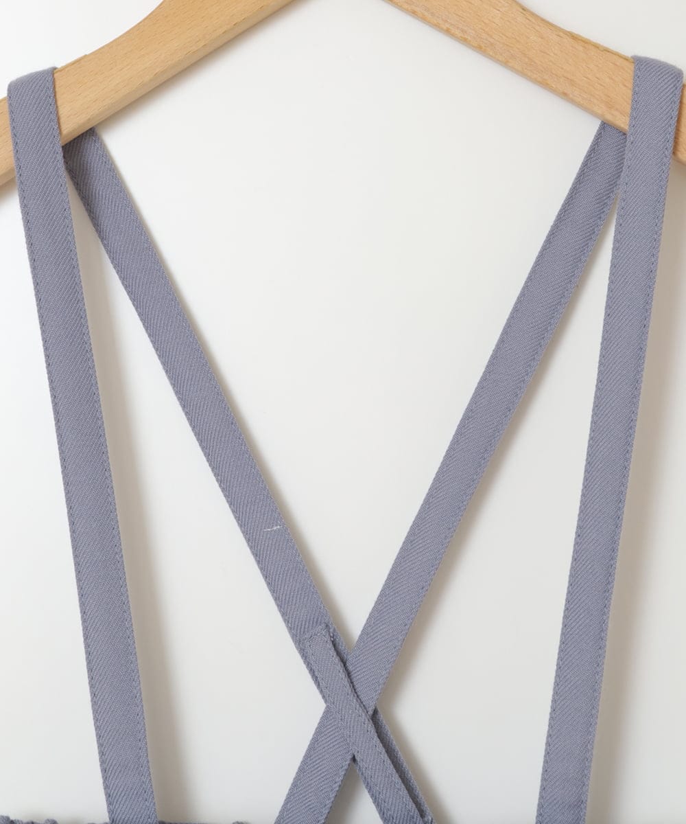 KJLJV33039 a.v.v KIDS(アー・ヴェ・ヴェ) [120-160サスペンダー付きテーパードパンツ ライトブルー