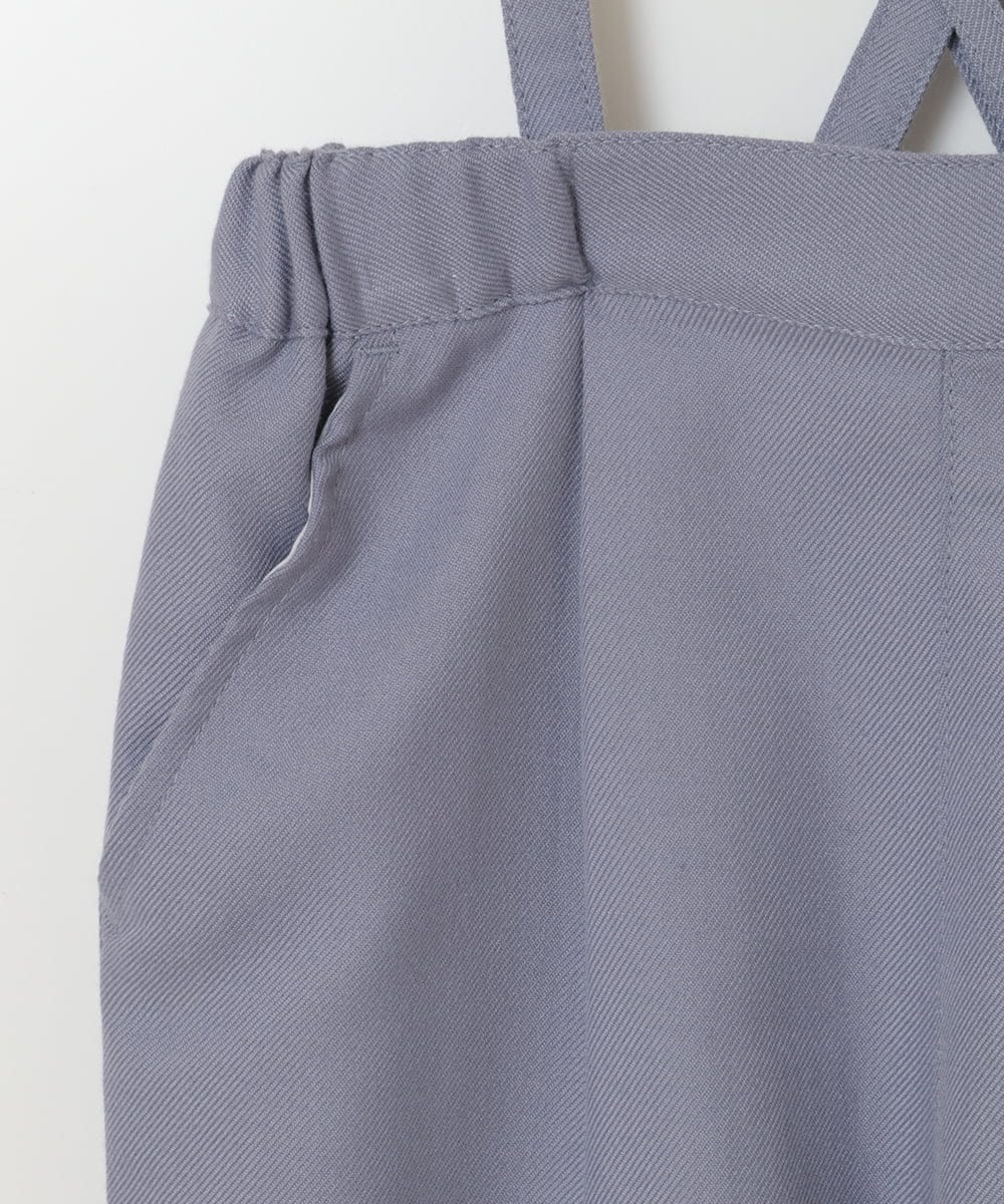 KJLJV33039 a.v.v KIDS(アー・ヴェ・ヴェ) [120-160サスペンダー付きテーパードパンツ ライトブルー