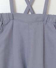 KJLJV33039 a.v.v KIDS(アー・ヴェ・ヴェ) [120-160サスペンダー付きテーパードパンツ ライトブルー